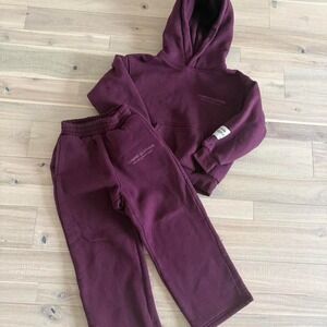 Comfort Clothing burgundy tracksuit set kids Sz 5-6 #tracksuit #burgundy
